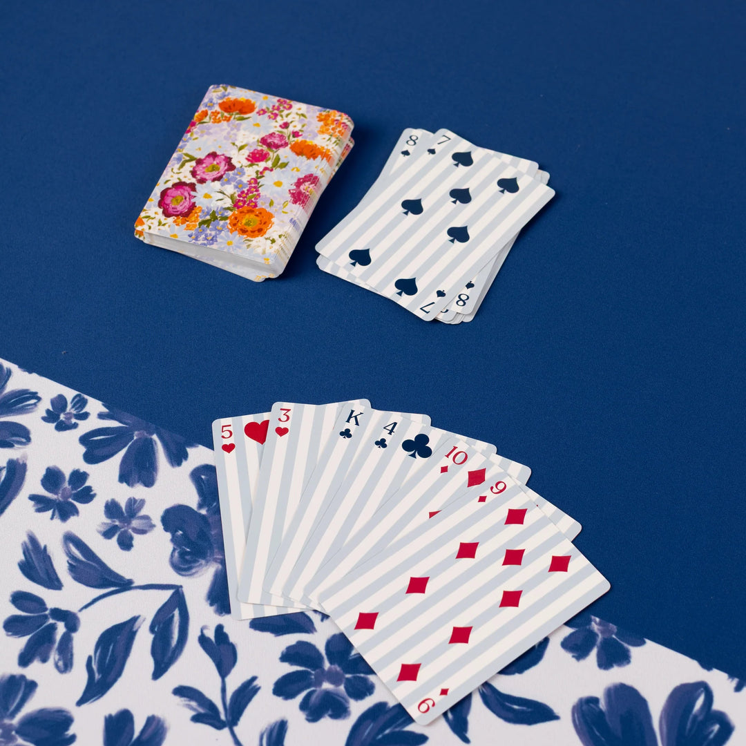 Porcelain Floral Mahjong Mat