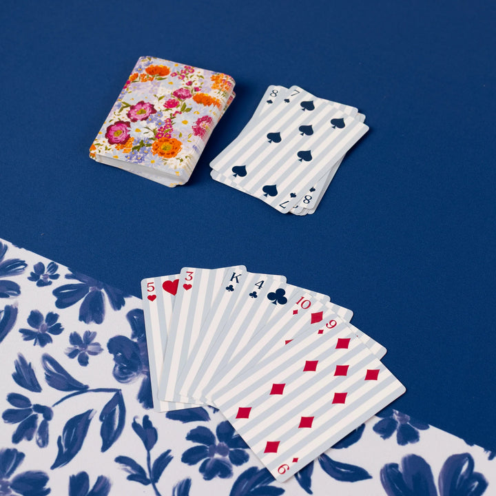 Porcelain Floral Mahjong Mat