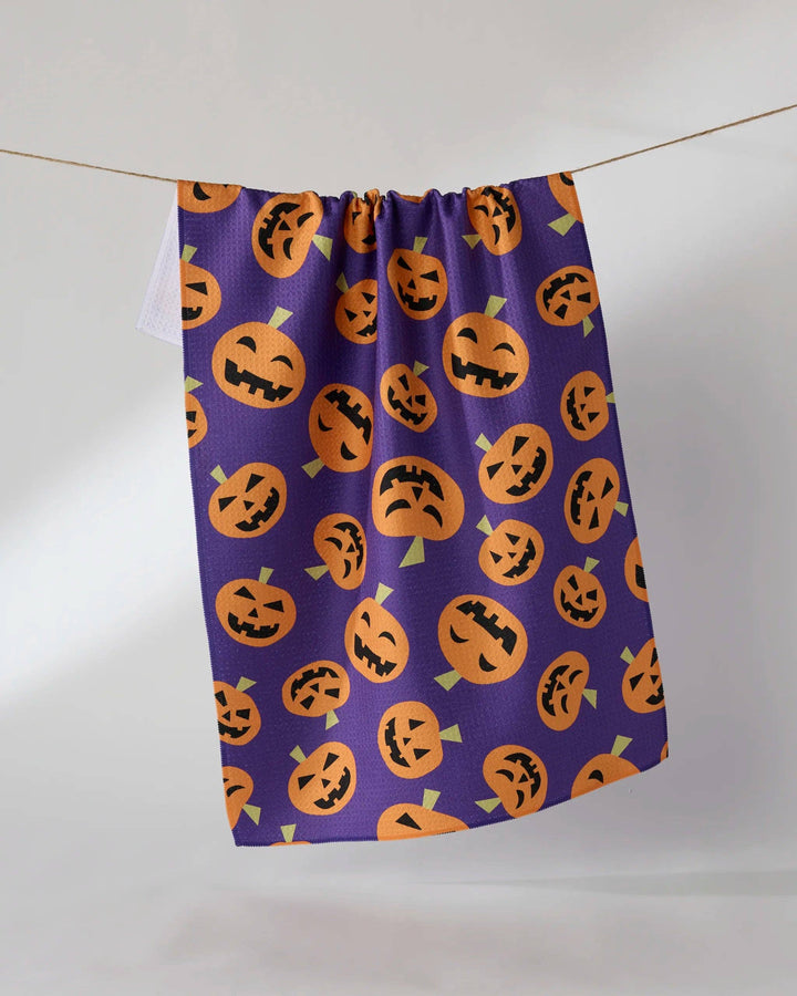 Gourd Gang Tea Towel: Black