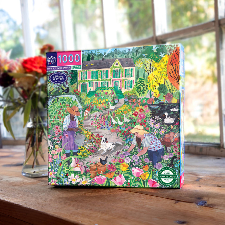 French Flower Garden Puzzle, 1000 Pieces