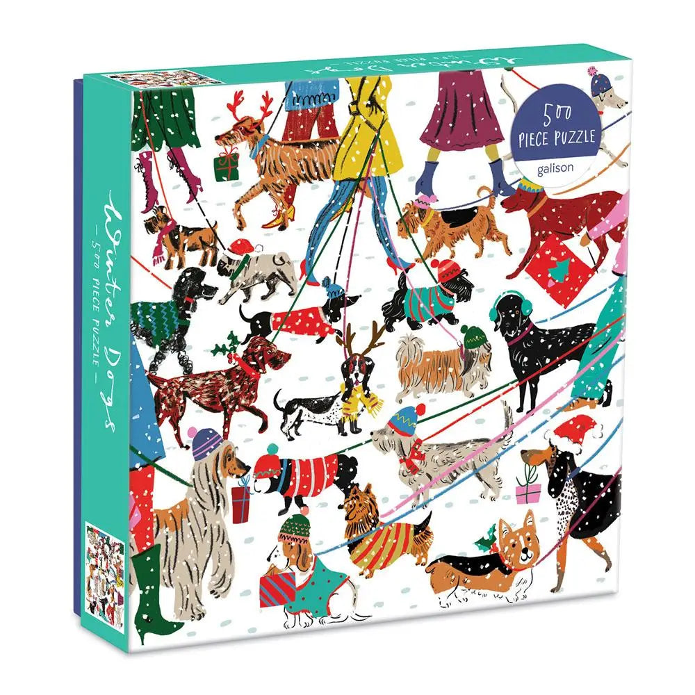 Winter Dogs Puzzle, 500 Piece