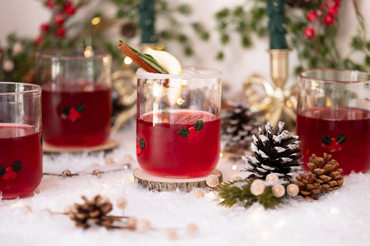 Holly Leaf Icon Glass