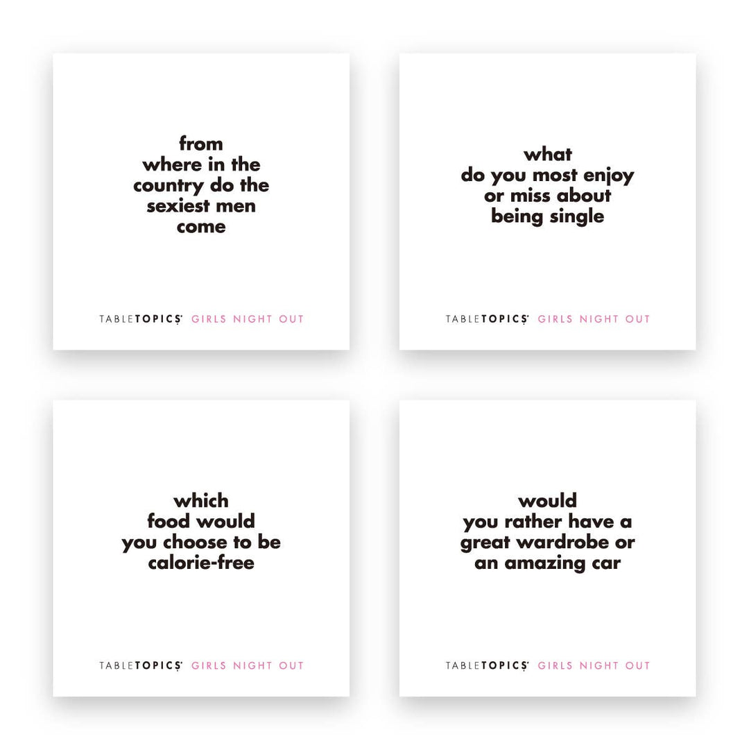 TableTopics Girls Night Out | Conversation Starter Question's