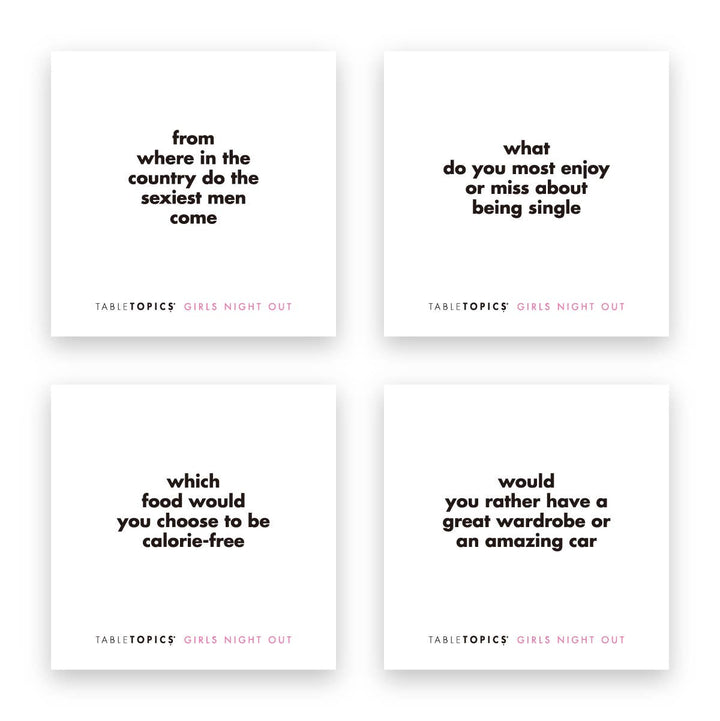 TableTopics Girls Night Out | Conversation Starter Question's