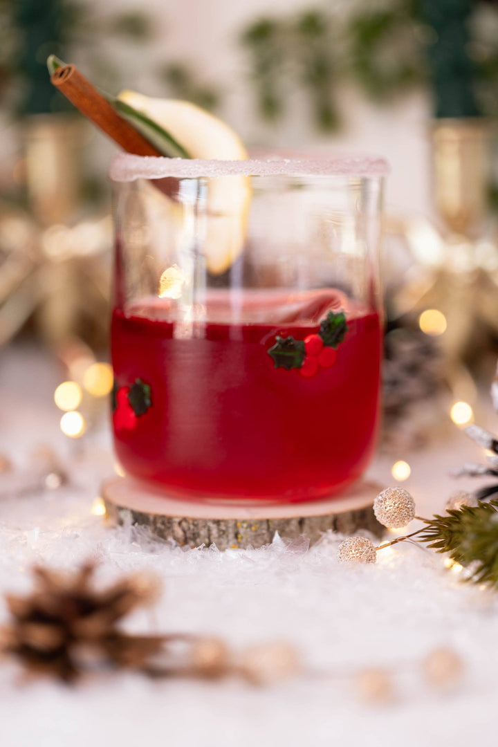 Holly Leaf Icon Glass