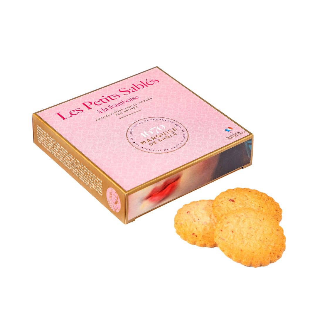 Raspberry Chip Shortbread Cookies, In Pink Gift Box
