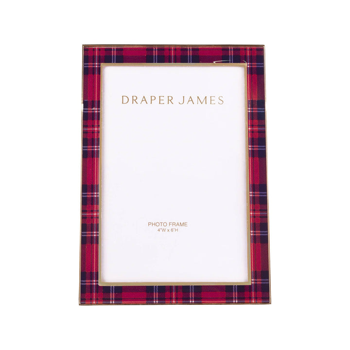Tartan Red Picture Frame, 4" x 6"