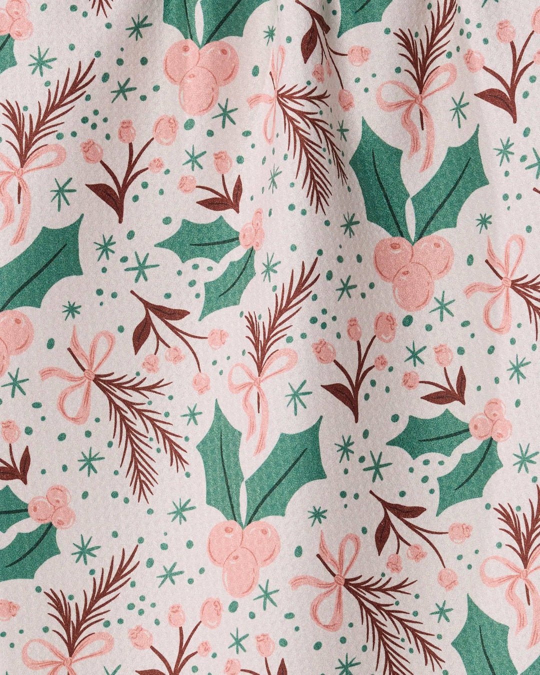 Ivory Sugarplum Florals Tea Towel