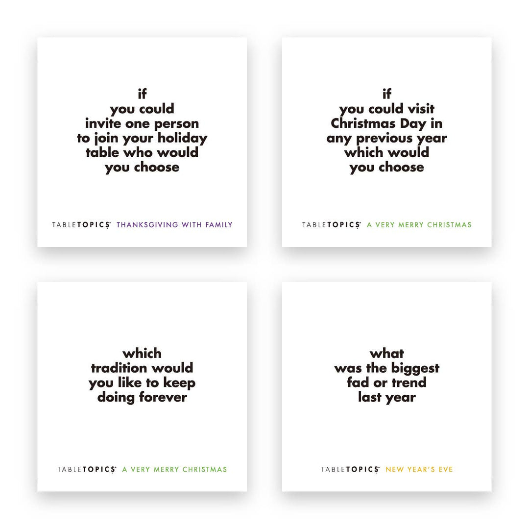 TableTopics Holiday Conversation Pack | Conversation Cards