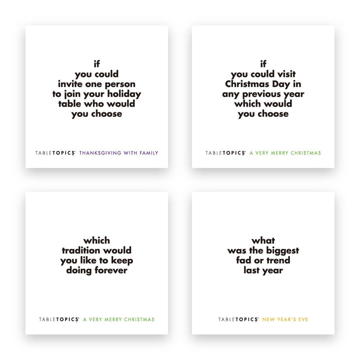 TableTopics Holiday Conversation Pack | Conversation Cards