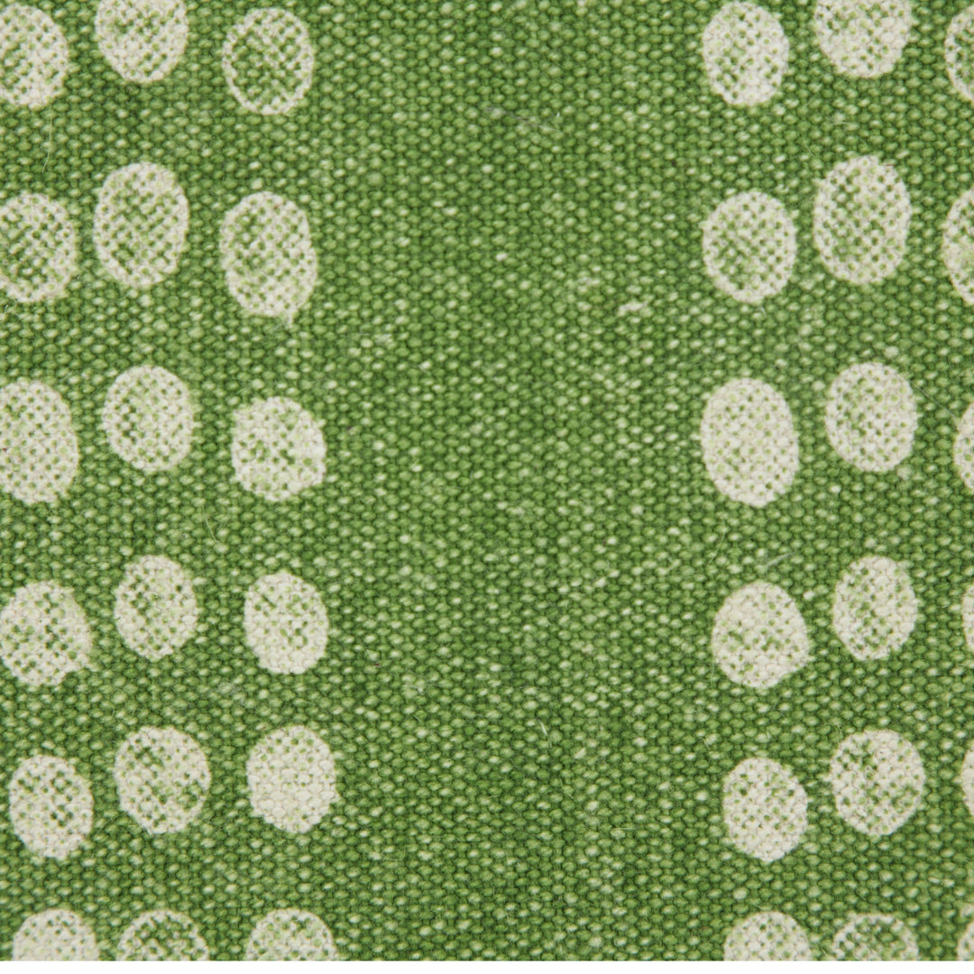 Green Polka Dot Stripe Stonewash Throw Pillow, 20" x 20"