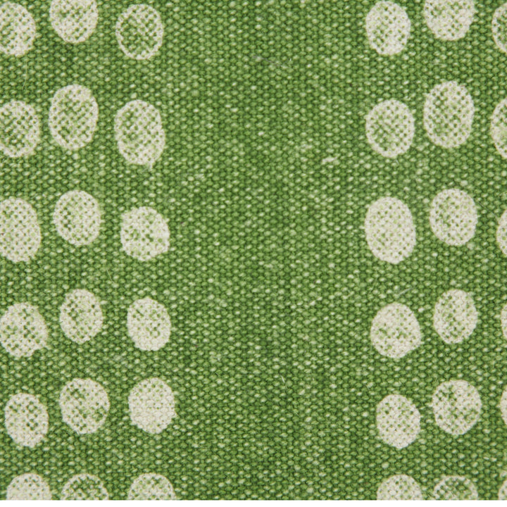Green Polka Dot Stripe Stonewash Throw Pillow, 20" x 20"