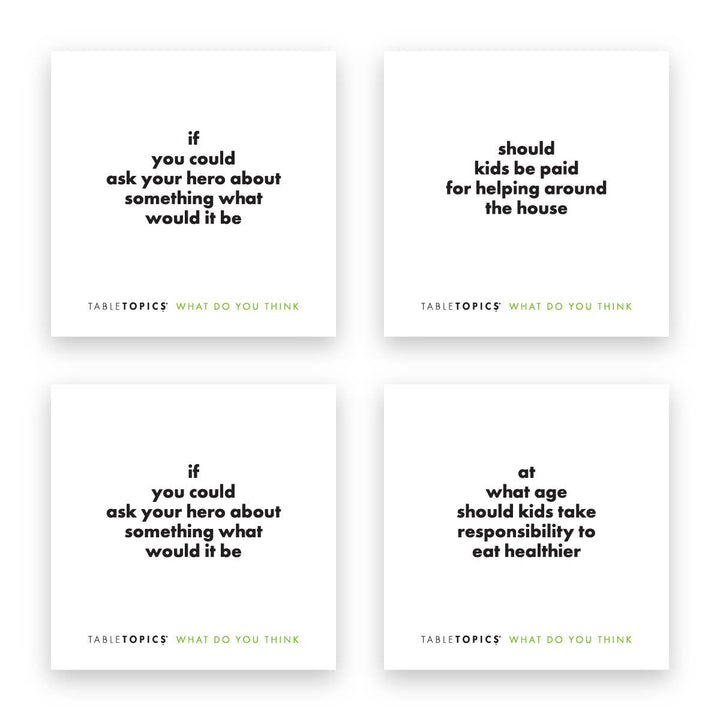 Tabletopics What Do You Think | Conversation Starter Cards
