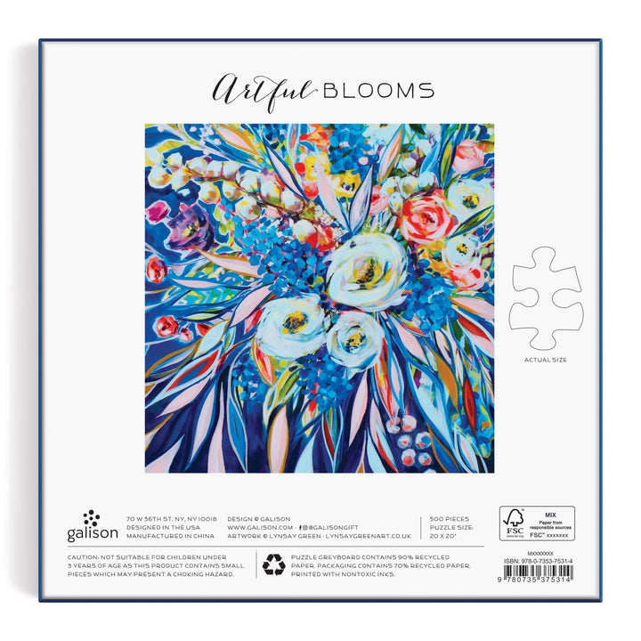 Artful Blooms Puzzle, 500 Pieces