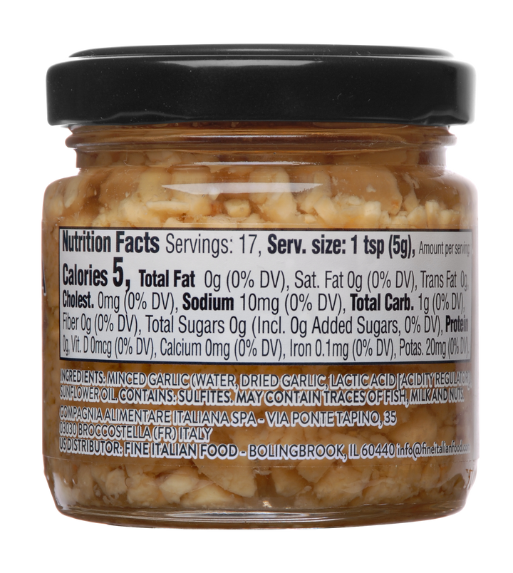 Mantova Chopped Garlic, 3 Oz.
