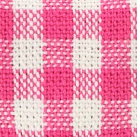 Hot Pink Gingham Lady Dog Bow: Large