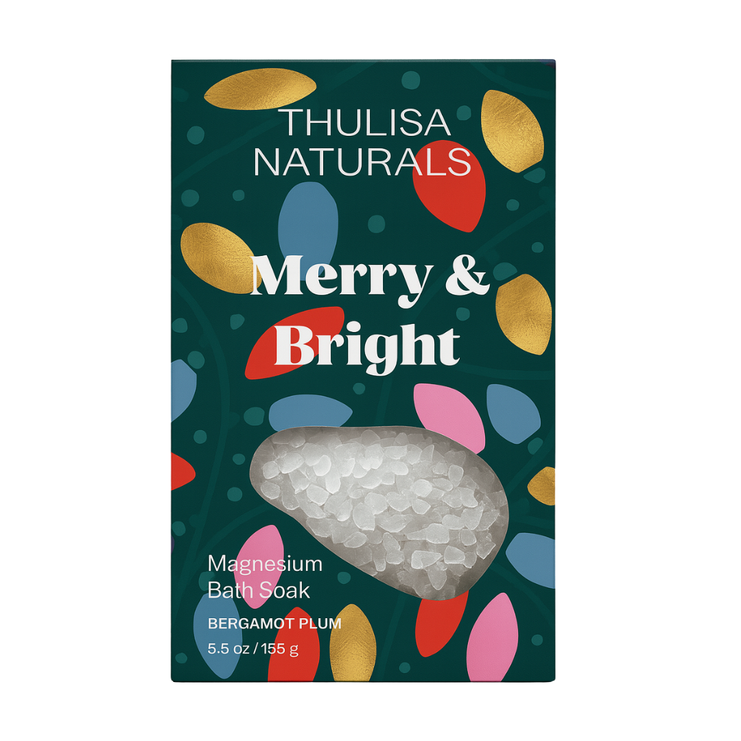 Merry & Bright Bergamot Plum Bath Salt Soak