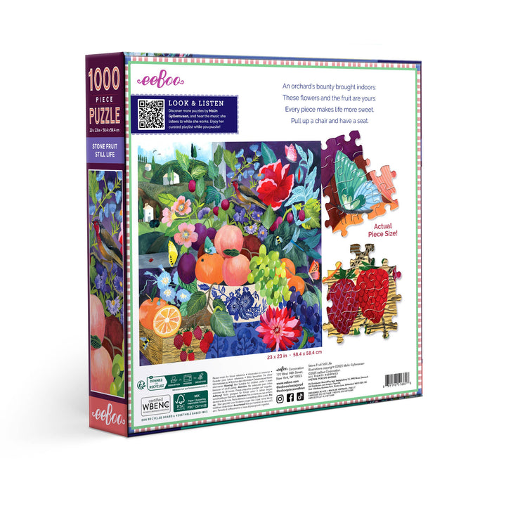Stone Fruit Still Life Puzzle, 1000 Piece