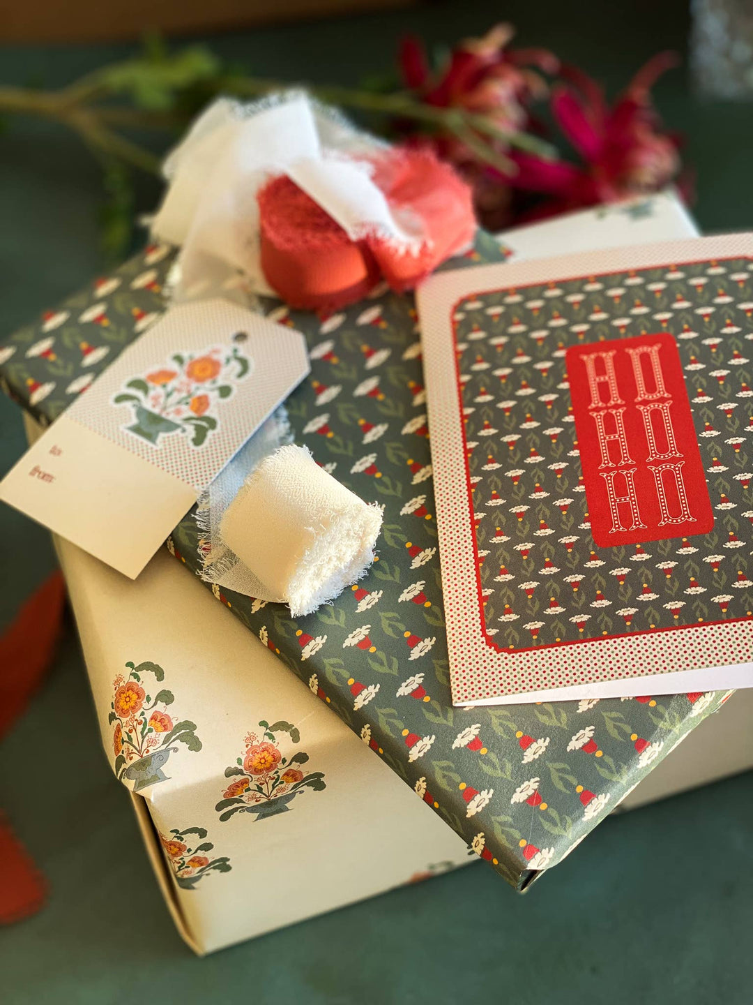 Florentine Bouquet Double Sided Gift Wrap Sheets | Roll Of 3 Sheets