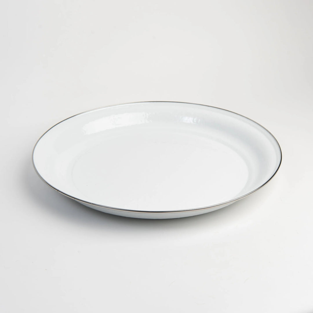 White Solid Large Tray