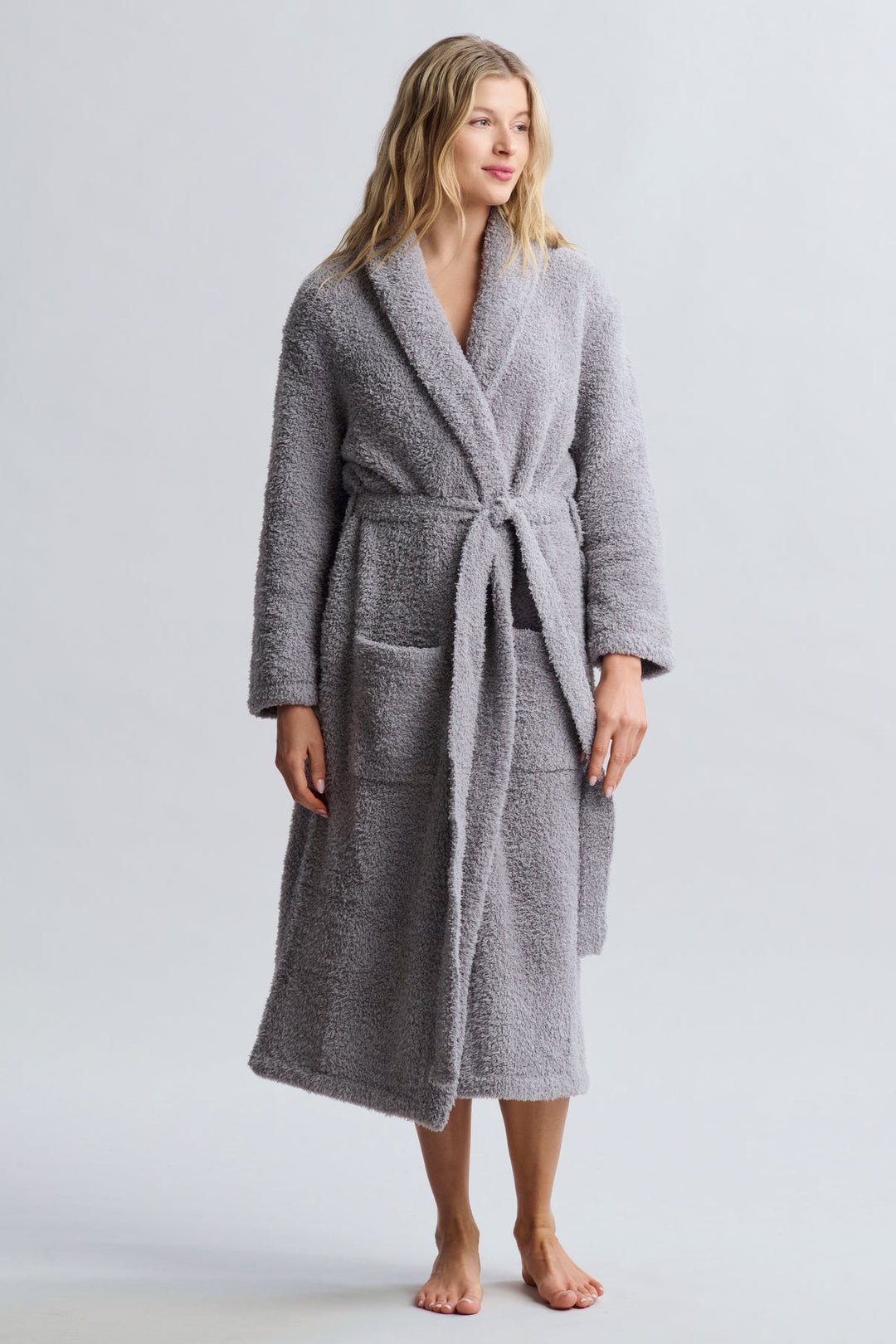 CozyChic Adult Robe, Dove Gray