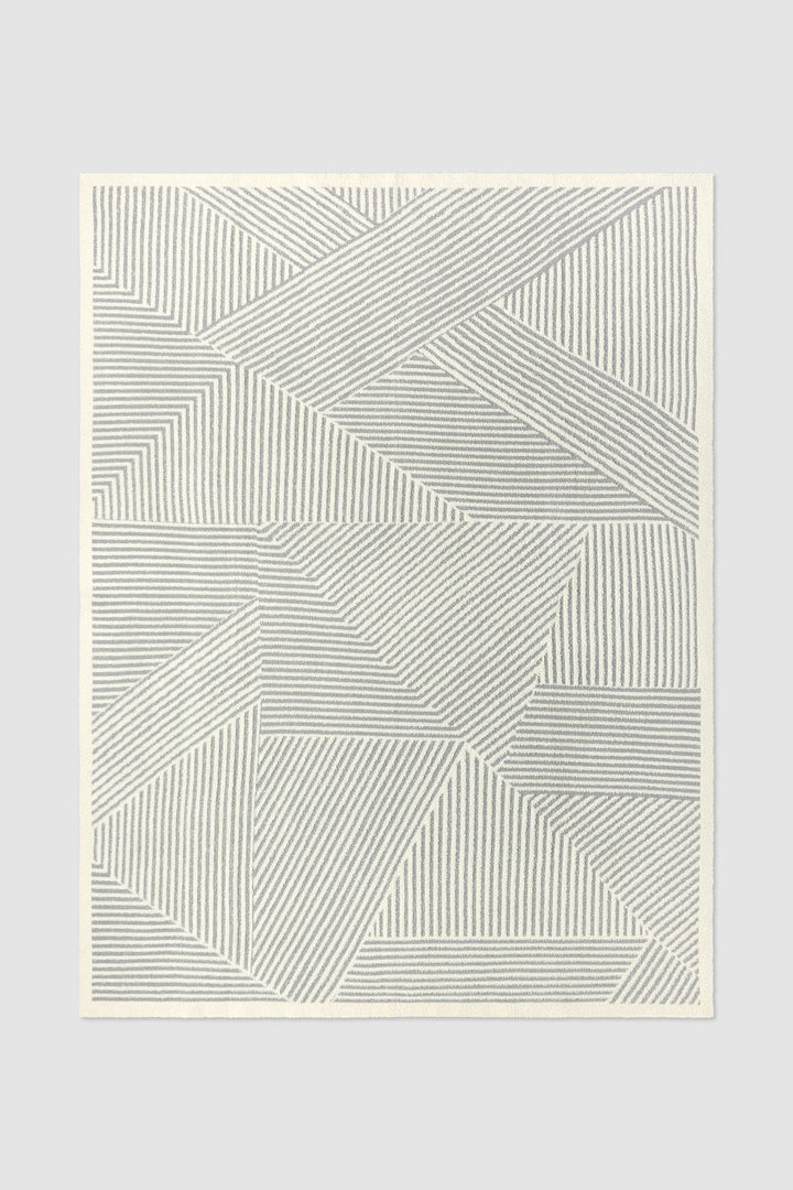 CozyChic Cotton Linea Mixed Stripe Throw, Moonwater