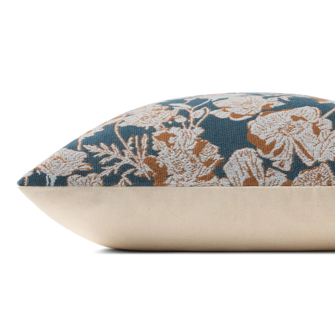 Pillow Blue/Orange 18x18