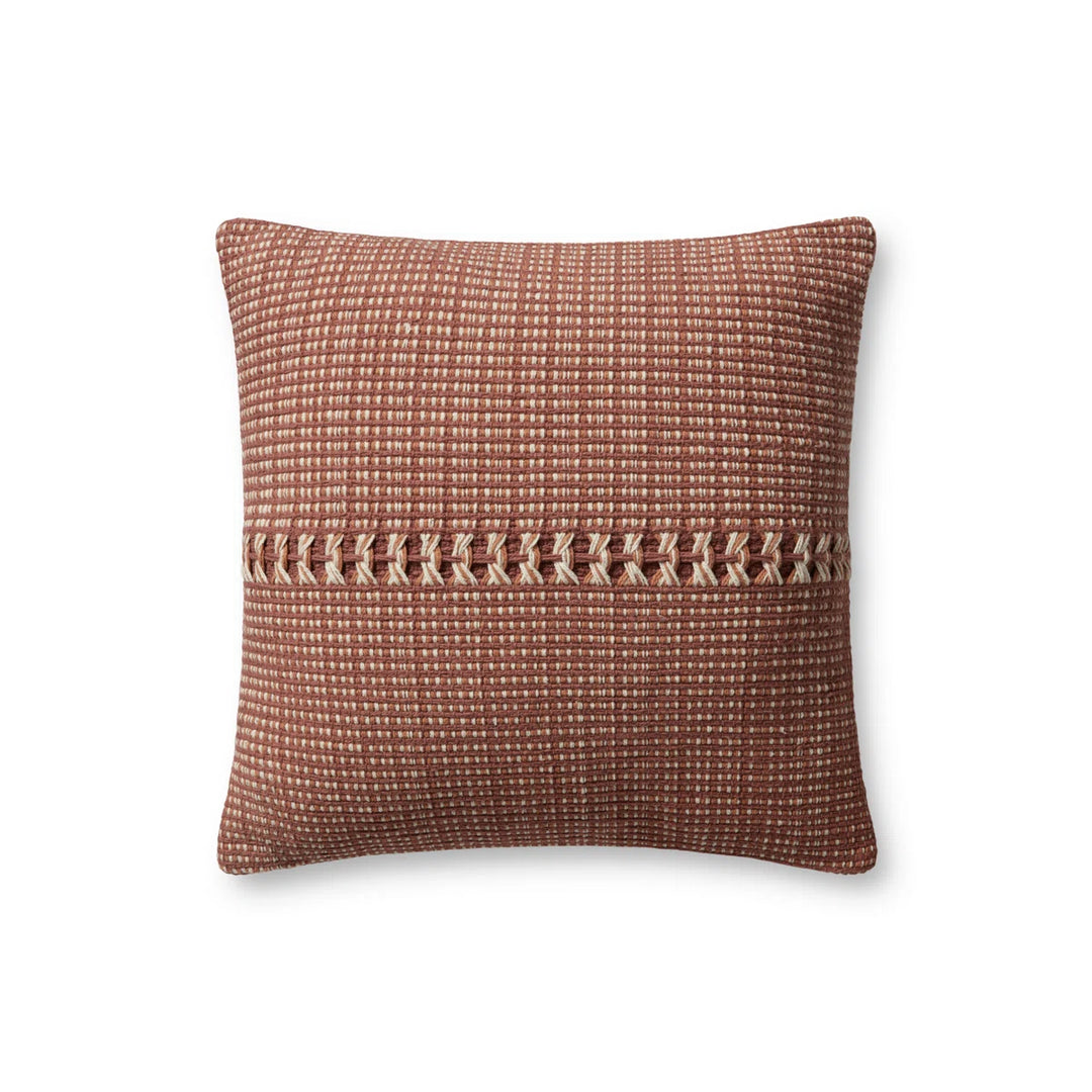 Pillow Rust/Multi 18x18