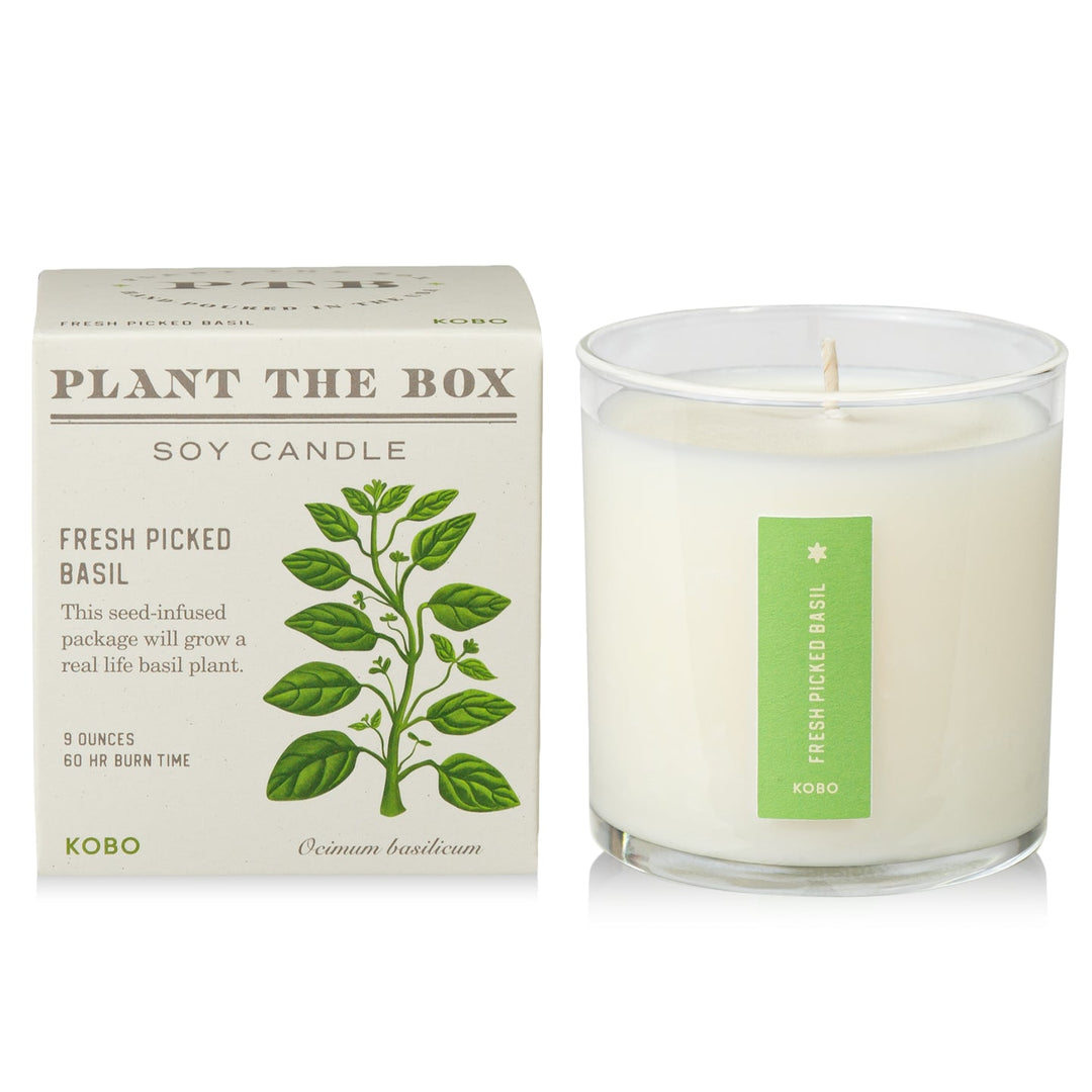 Fresh Picked Basil Plant the Box Candle, 9 Oz
