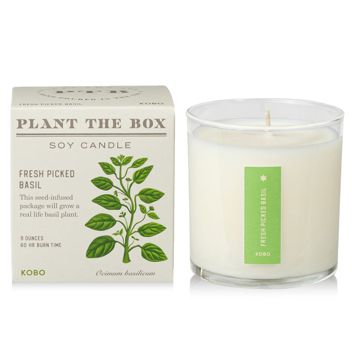Fresh Picked Basil Plant the Box Candle, 9 Oz