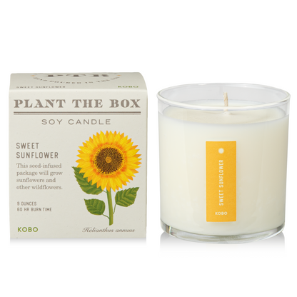 Sweet Sunflower Plant The Box Candle, 9 Oz