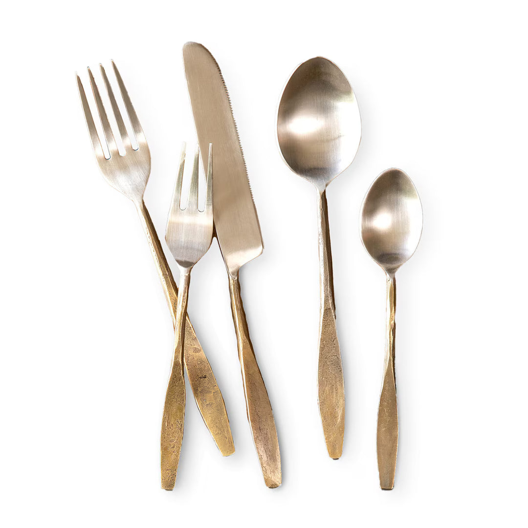 Antique Gold Colonial Flatware Set