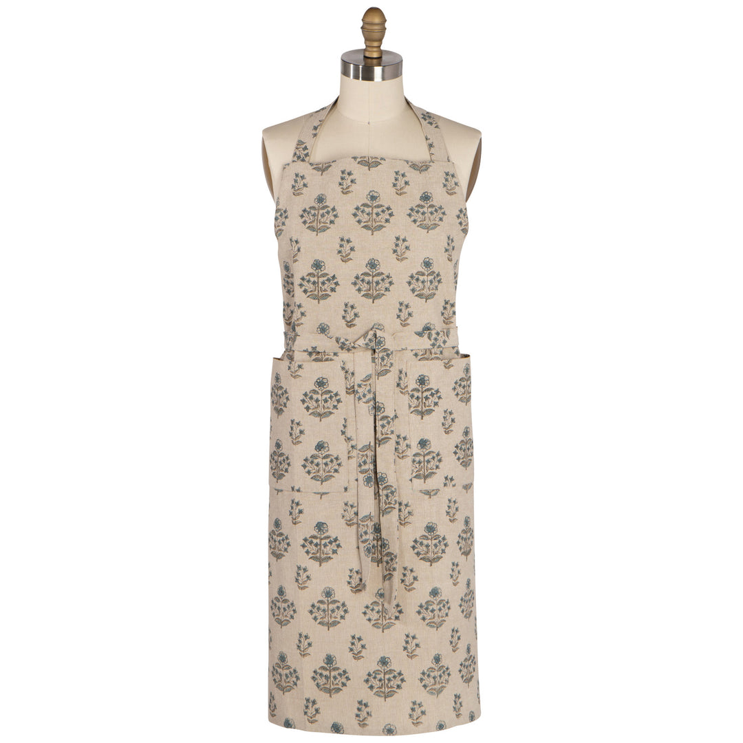 Salvia Block Print Apron