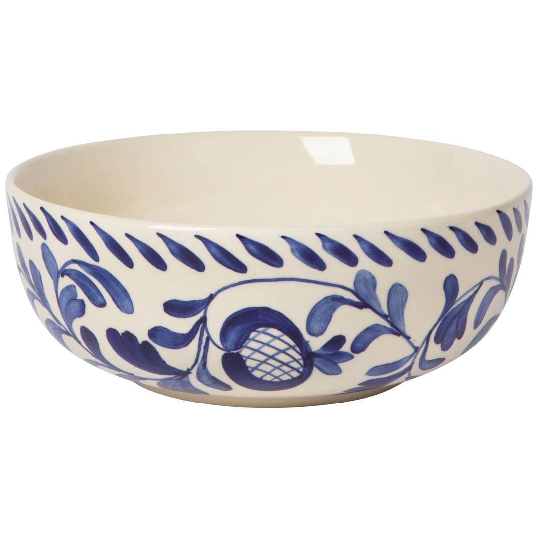 Nila Blue Hand Painted Serving Bowl 9.75 inch