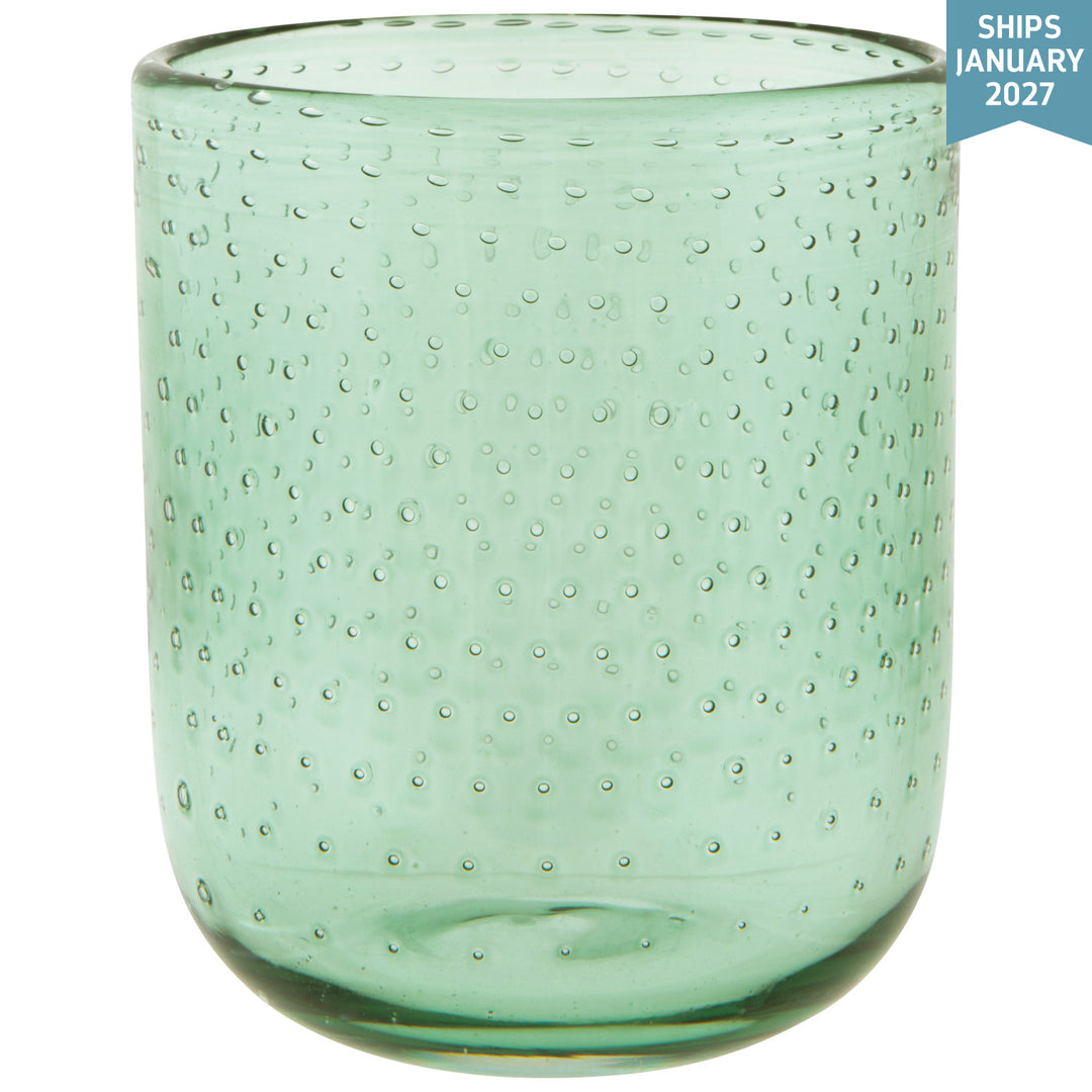 Dot Bubble Glass 13.5 oz - Emerald