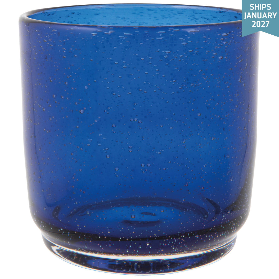 Bubbled Glass 12 oz - Cobalt