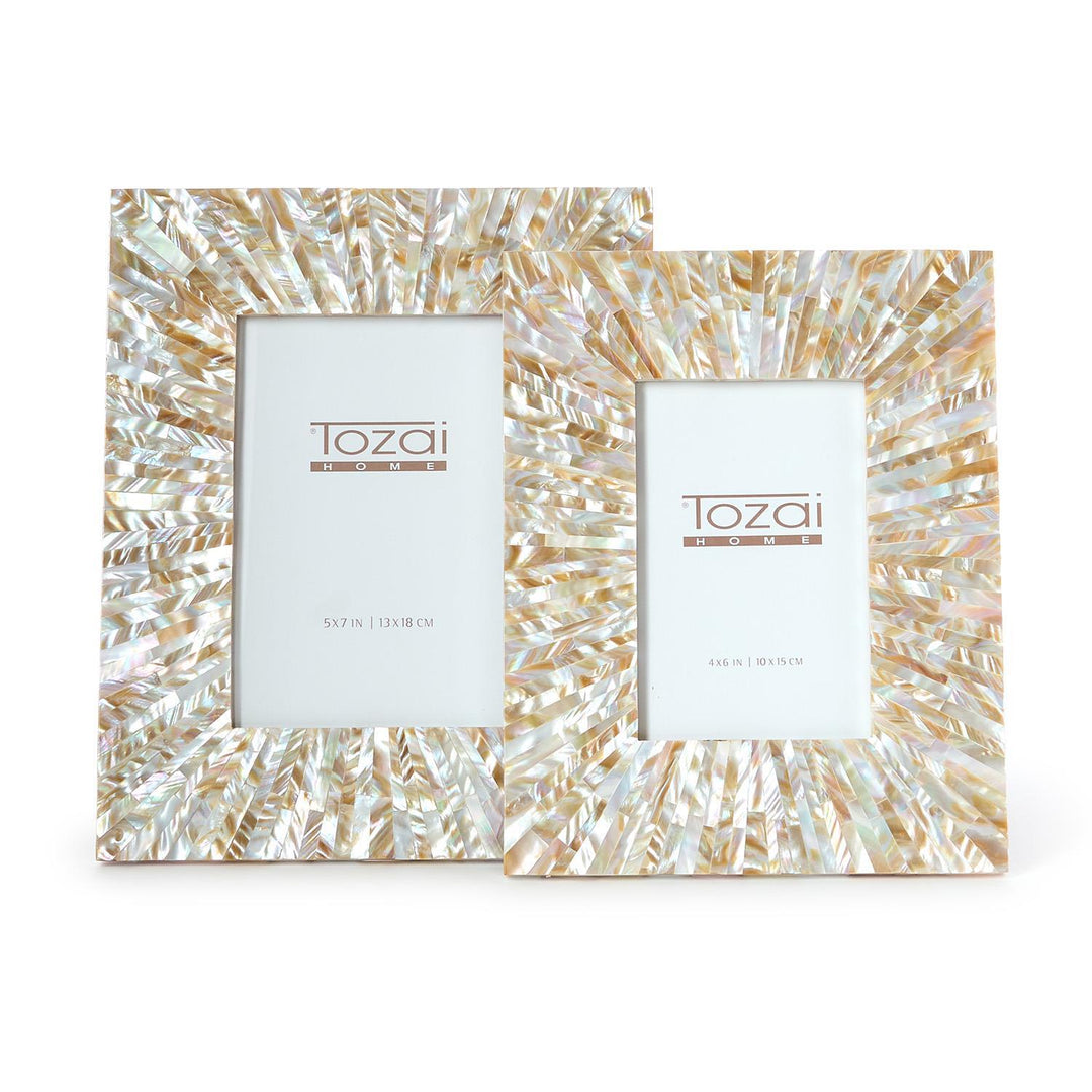 Starburst Natural Mother of Pearl Photo Frame