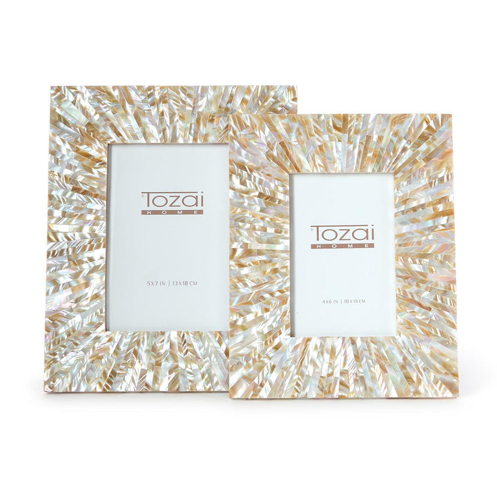Starburst Natural Mother of Pearl Photo Frame