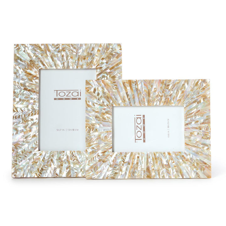 Starburst Natural Mother of Pearl Photo Frame