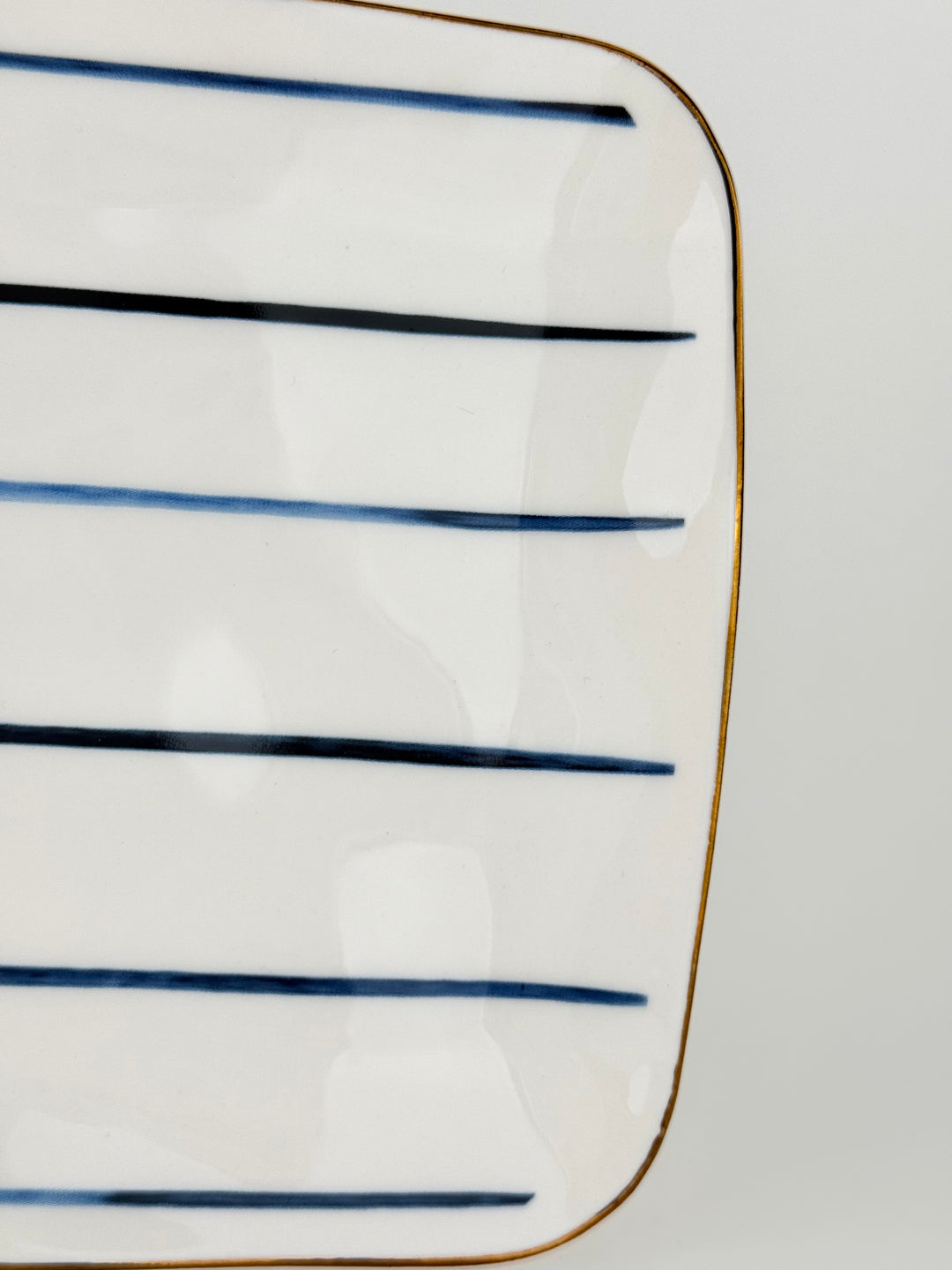 Blue Bay Stripe Hors D'oeuvres Tray, Stripe