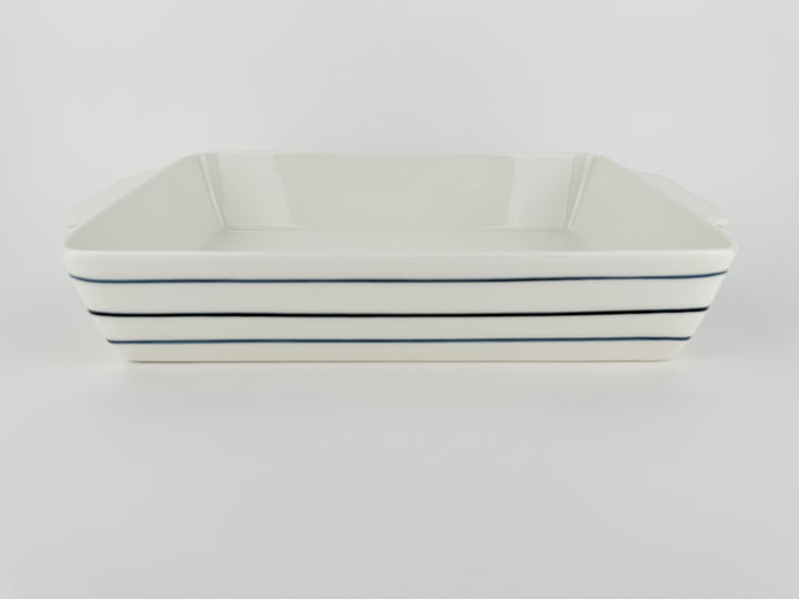 Blue Bay Rectangular Baker, Stripe