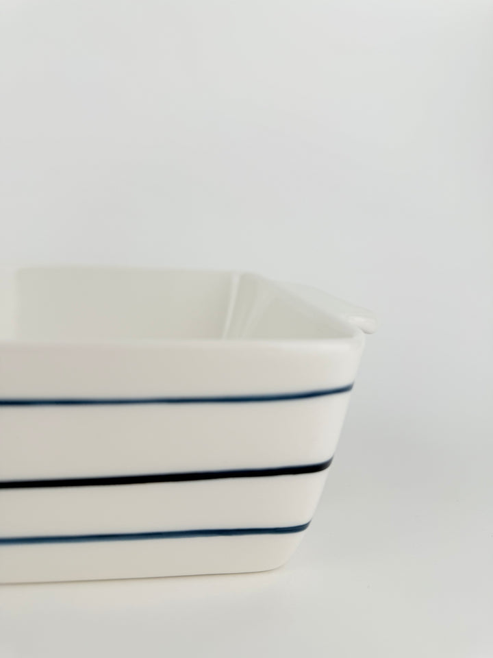 Blue Bay Rectangular Baker, Stripe