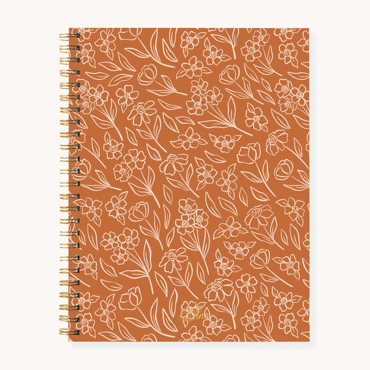 Terracotta Hardcover Spiral Notebook