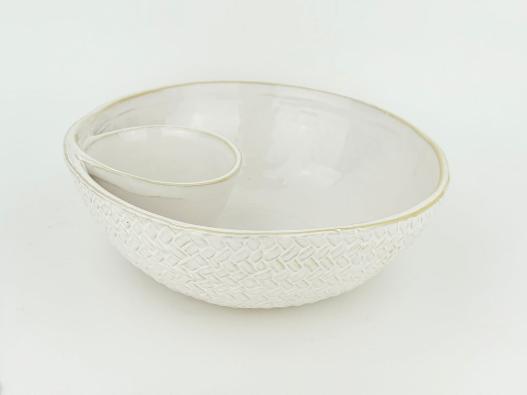 Stoneware Chip and Dip