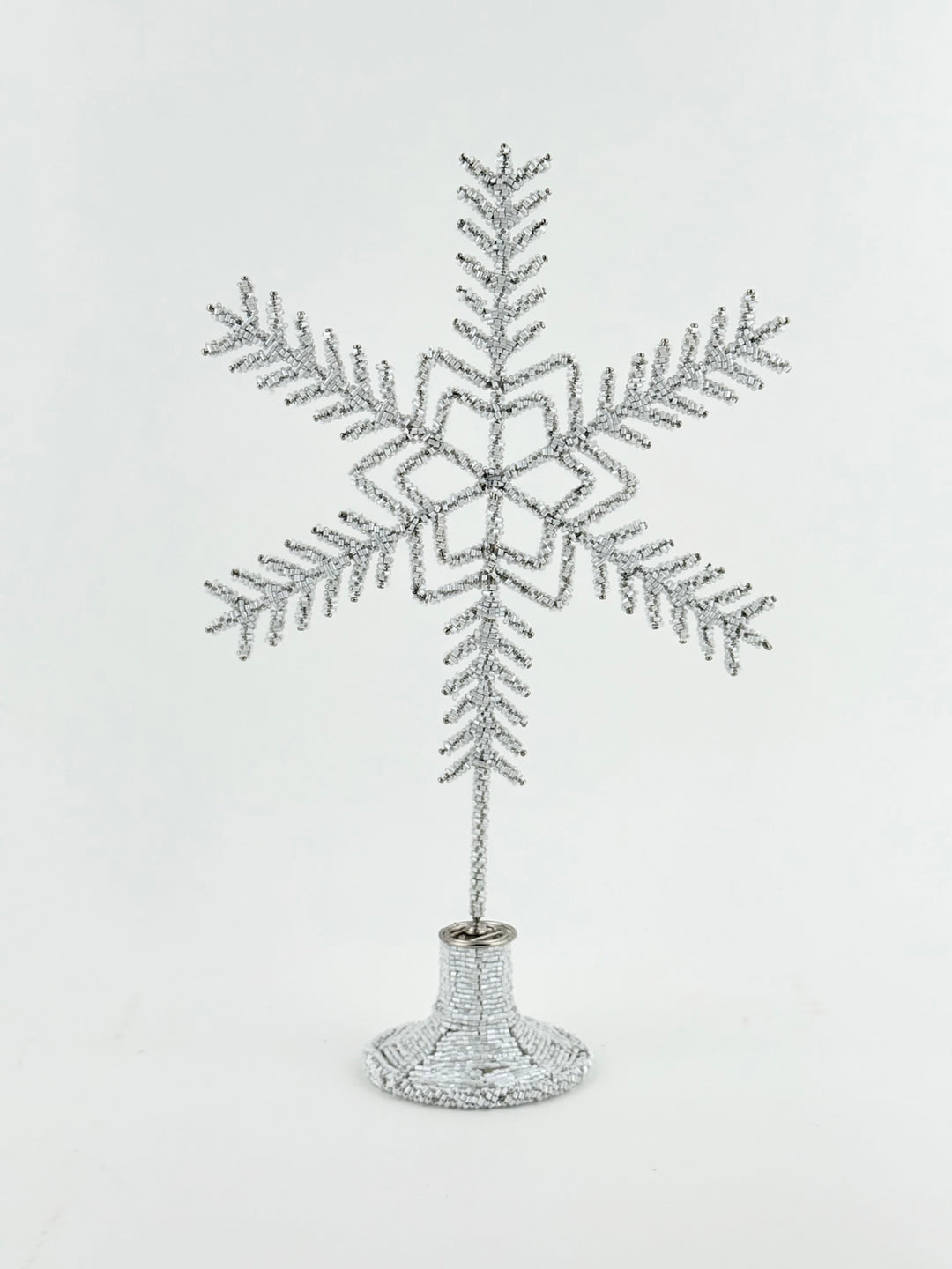 Beaded Tabletop Snowflake