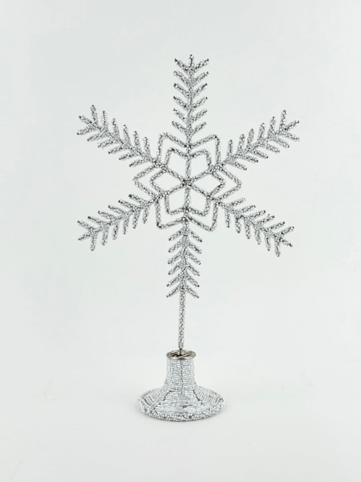 Beaded Tabletop Snowflake