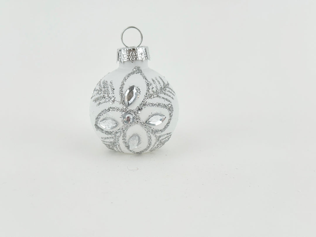 Small Snowflake Glass Ornament