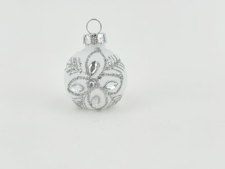 Small Snowflake Glass Ornament