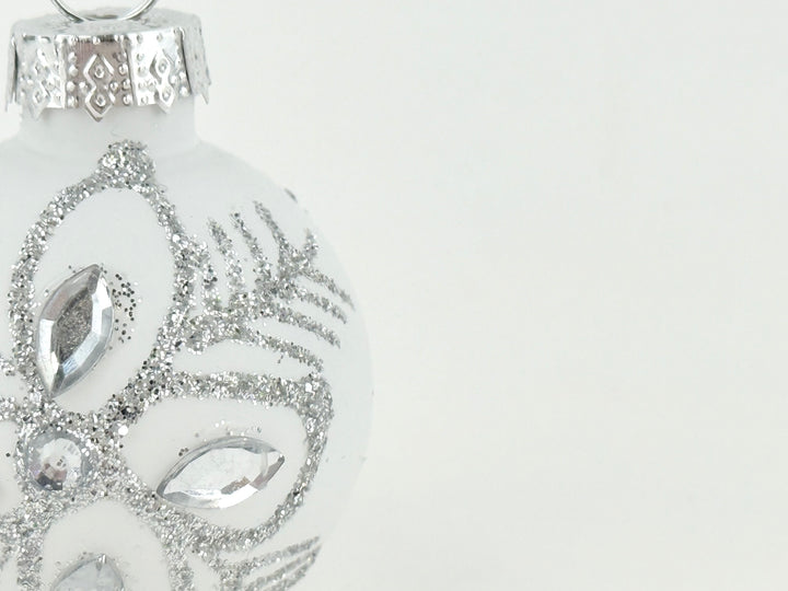 Small Snowflake Glass Ornament