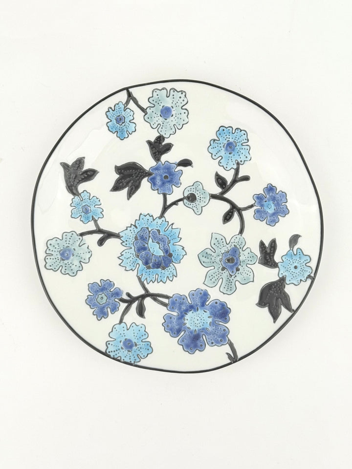 Periwinkle Vine Pattern Salad Plate
